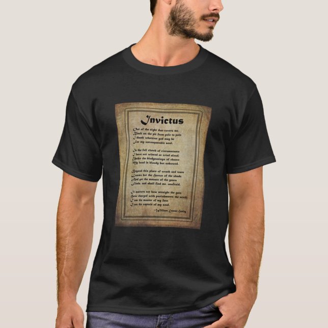 Invictus – Master Of My Fate   T-Shirt (Front)