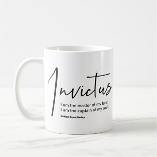 Invictus Poem - I am the Master of my Fate Coffee Mug
