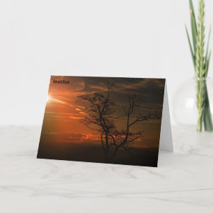 Invictus Poem, Will to Survive Card