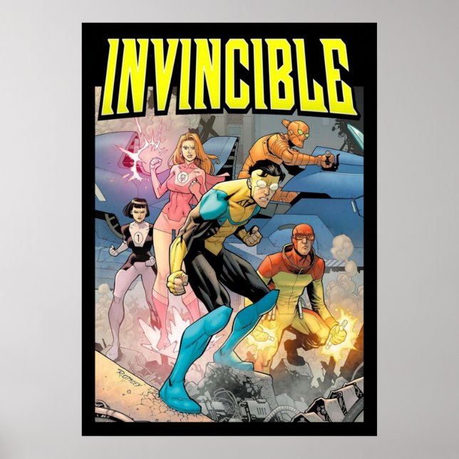 invincible cartoon poster (Front)