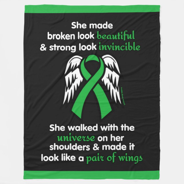 INVINCIBLE...Celiac Fleece Blanket (Front)
