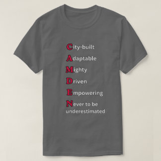 INVINCIBLE CITY Motivational Crimson Unisex Men's T-Shirt