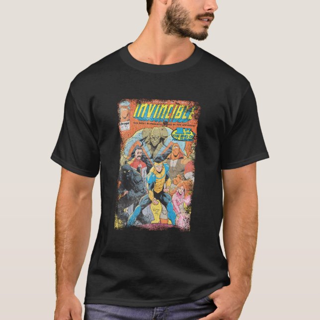 Invincible Distressed Cover - Homage T-Shirt (Front)
