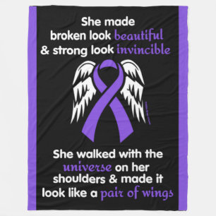 INVINCIBLE...Epilepsy Fleece Blanket