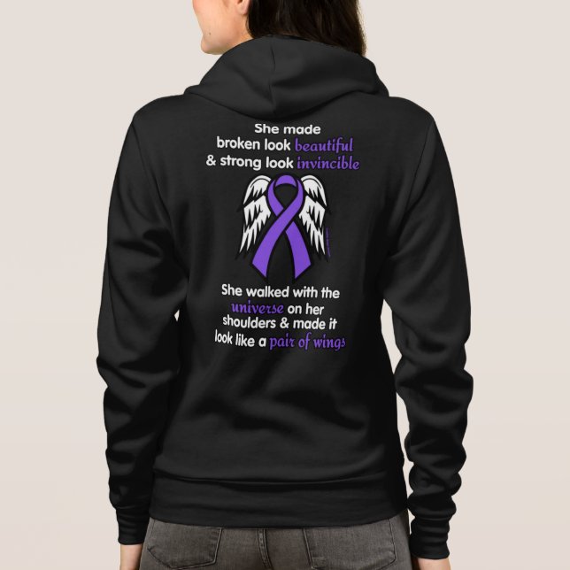 INVINCIBLE...Epilepsy Hoodie (Back)