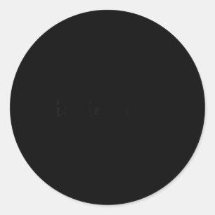 Invincible - Motivational Classic Round Sticker