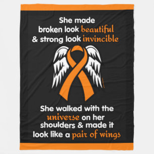 INVINCIBLE...RSD/CRPS FLEECE BLANKET