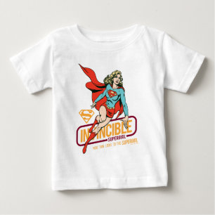 Invincible Supergirl Retro Graphic Baby T-Shirt