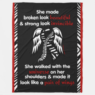 INVINCIBLE...Tarlov Cyst Fleece Blanket