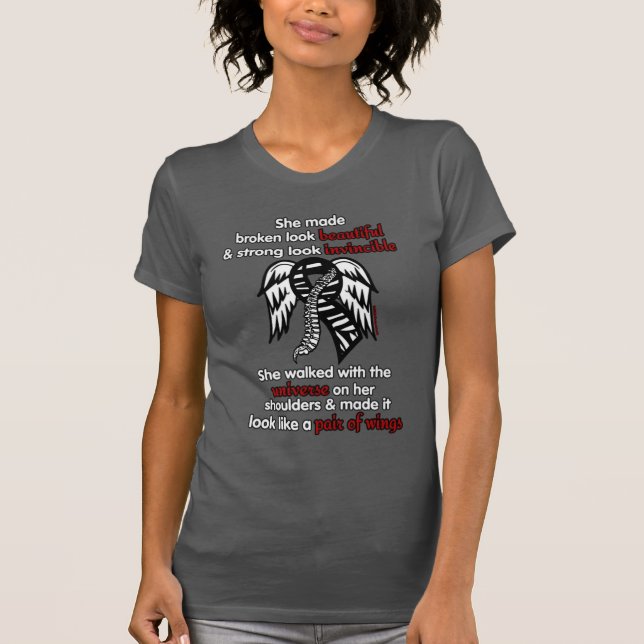 INVINCIBLE...Tarlov Cyst T-Shirt (Front)