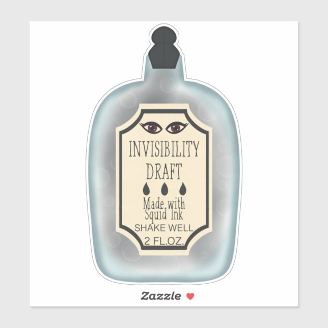 Invisibility Draught Sticker (Sheet)