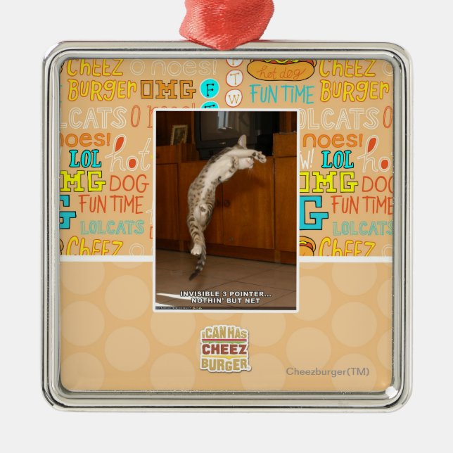 Invisible 3 Pointer Metal Tree Decoration (Front)