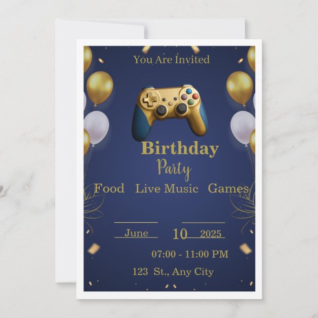 Invisible Birthday Game Challenge 🎂👻 | Funny Par Invitation (Front)