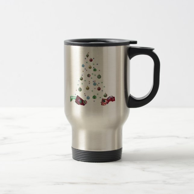 Invisible Christmas Tree Travel Mug (Right)