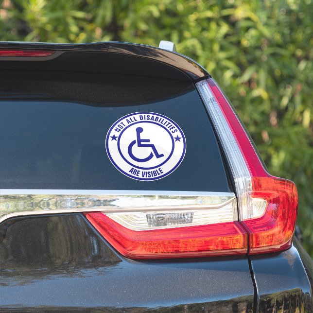 Invisible Disability Awareness Decal (Car Side)