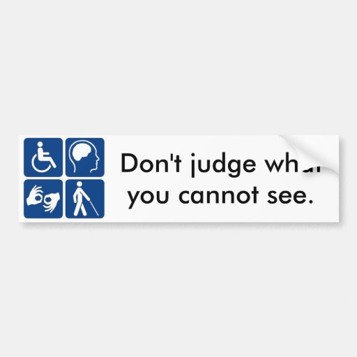 Image of Invisible Disability Bumper Sticker