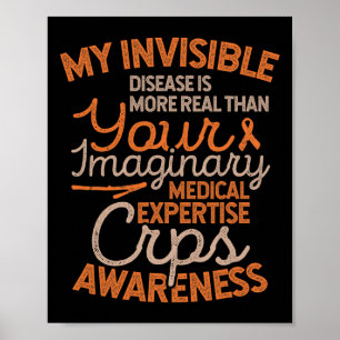 Invisible Disease RSD CRPS Awareness Poster