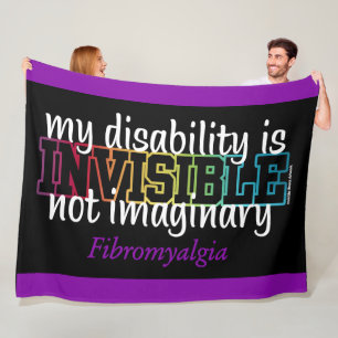 INVISIBLE...Fibro Fleece Blanket