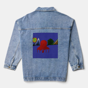 Invisible Girl Trapped in Another Universe Denim Jacket