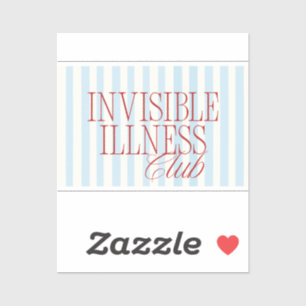 'Invisible Illness Club' Cute Spoonie Sticker