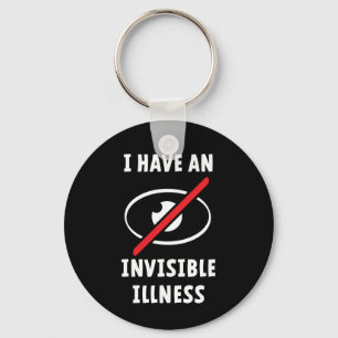 Invisible illness, disability. Onzichtbare ziekte. Key Ring