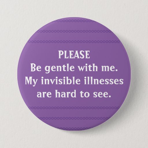 Image of Invisible illnesses awareness Button