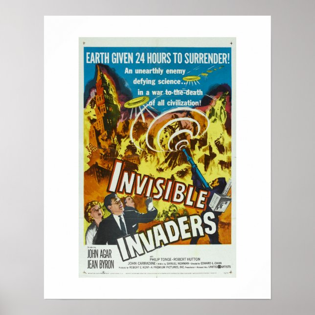 Invisible Invaders Poster (Front)
