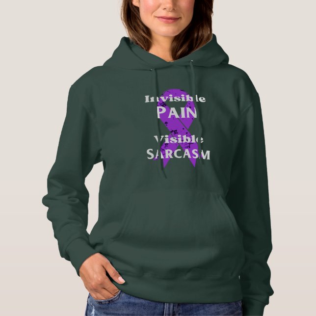 Invisible Pain Sarcastic Hoodie (Front)