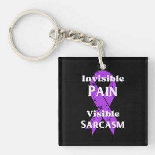 Invisible Pain Sarcastic Key Ring