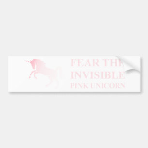 Invisible Pink Unicorn Bumper Sticker
