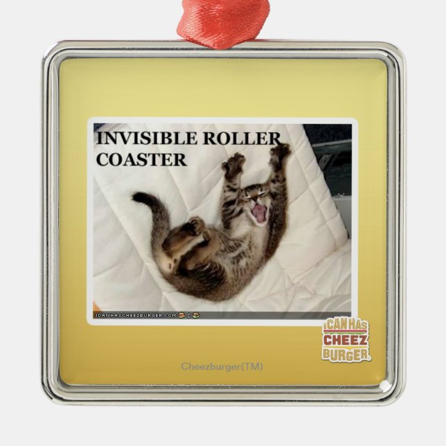 Invisible Roller Coaster Metal Tree Decoration (Front)