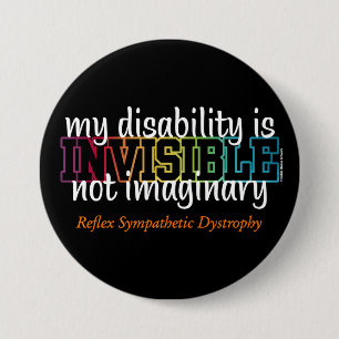 INVISIBLE...RSD 7.5 CM ROUND BADGE