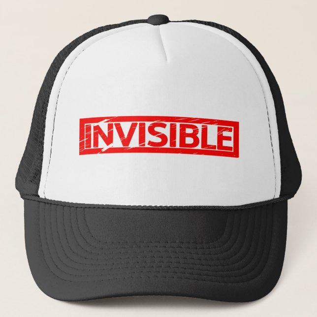 Invisible Stamp Trucker Hat (Front)
