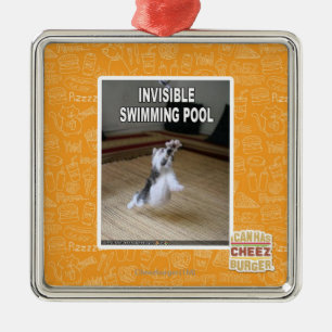 Invisible Swimming Pool Metal Tree Decoration
