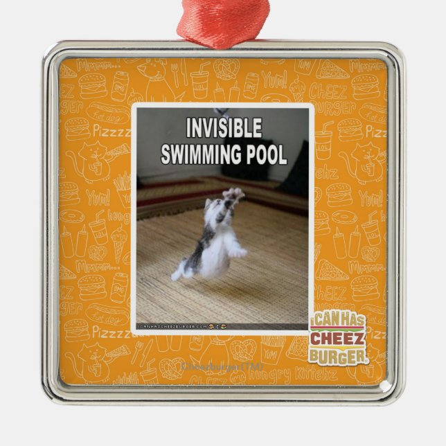 Invisible Swimming Pool Metal Tree Decoration (Front)
