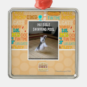 Invisible Swimming Pool Metal Tree Decoration