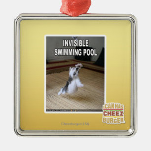 Invisible Swimming Pool Metal Tree Decoration