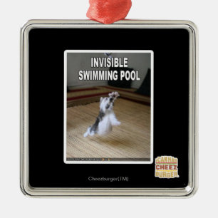 Invisible Swimming Pool Metal Tree Decoration