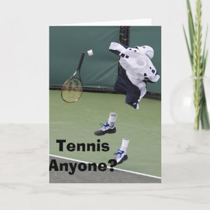 Invisible Tennis Birthday Card