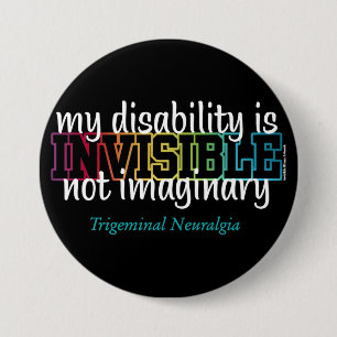 INVISIBLE...TN 7.5 CM ROUND BADGE