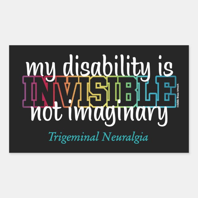 INVISIBLE...TN RECTANGULAR STICKER (Front)