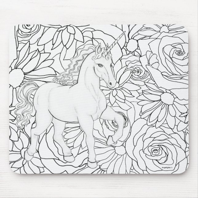 Invisible Unicorn Mouse Mat (Front)