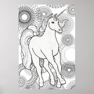 Invisible Unicorn Poster