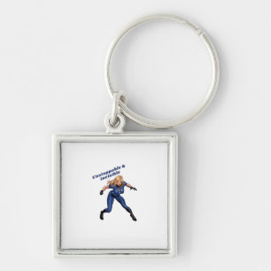 Invisible Woman Key Ring
