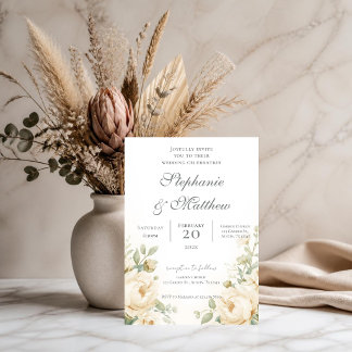Invitación Boho Floral Wedding Invitation