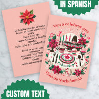 Invitación Cena de Nochebuena Spanish