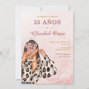 Invitación de 35 Años Mujer Invitation