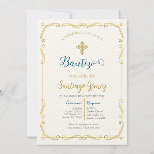 Invitación de bautismo para niño invitation
