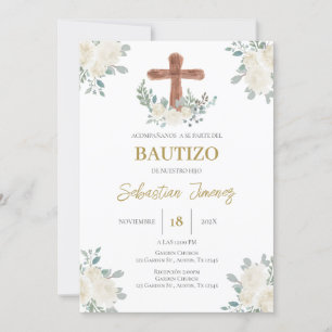 Invitación de bautizo en español invitation