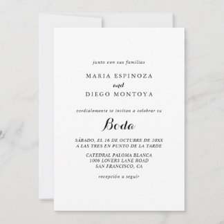 invitacion de boda invitation